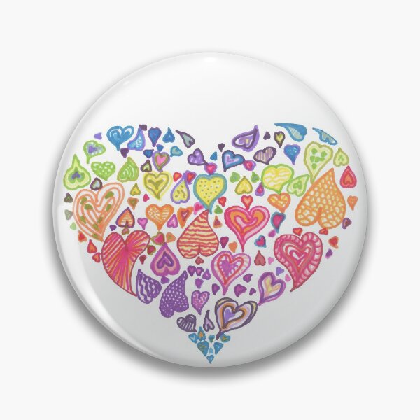 Item preview, Shape, heart, multicolored, promarker, drawing, Bebicervin designed and sold by BebiCervin.