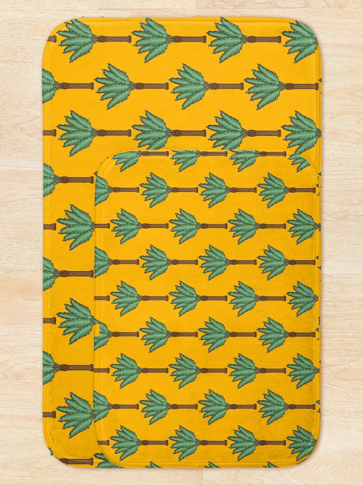 Thumbnail 5 of 6, Bath Mat, DATE PALM ILLUSTRATION designed and sold by Ravian Reva.