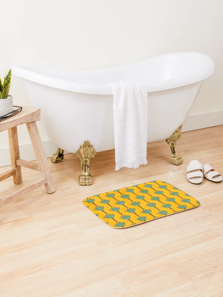 Thumbnail 2 of 6, Bath Mat, DATE PALM ILLUSTRATION designed and sold by Ravian Reva.