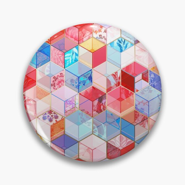 Item preview, Ruby and Topaz Kaleidoscope Cubes designed and sold by micklyn.
