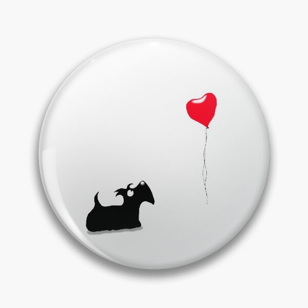 Item preview, Scottie Dog 'Heart Balloon' ©ArchyScottie designed and sold by archyscottie.