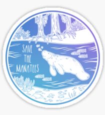 Save the Manatees! Sticker