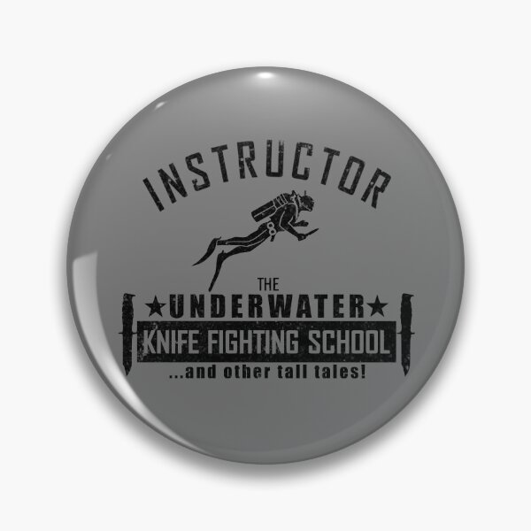 Item preview, The Underwater Knife Fighting School (distressed) designed and sold by StrongVlad.