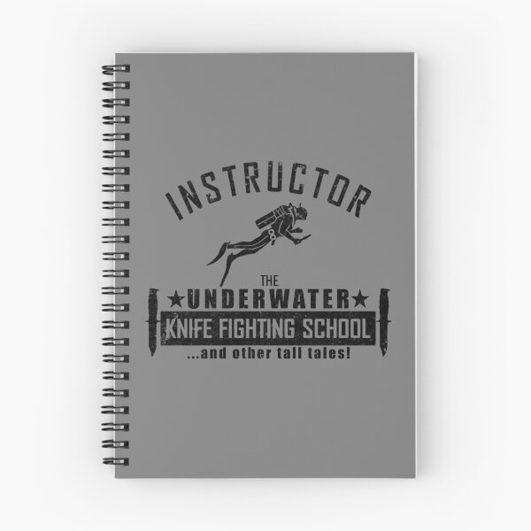 Item preview, The Underwater Knife Fighting School (distressed) designed and sold by StrongVlad.