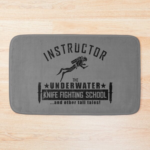 Item preview, The Underwater Knife Fighting School (distressed) designed and sold by StrongVlad.