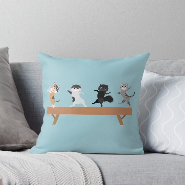 Item preview, Four Gymnastics Cats on Beam designed and sold by aprincessinsp.
