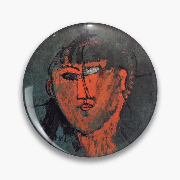 Item preview, Vintage Portrait painting by  Amedeo Modigliani (Italian, Livorno 1884–1920 Paris) designed and sold by Vintage Designs +.