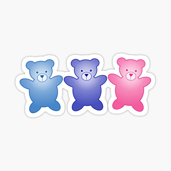Cute Little Teddy Bears Sticker For Sale By Antiqueimages Redbubble