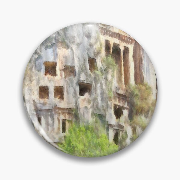 Item preview, Fethiye Ancient Lycian Tombs Watercolor designed and sold by taiche.