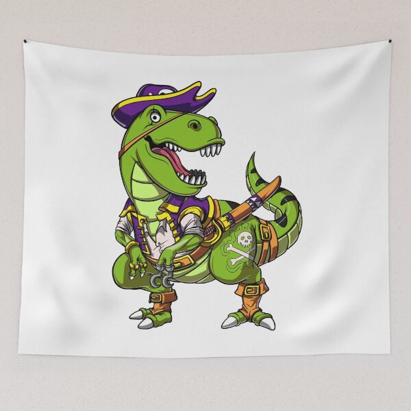 Item preview, T-Rex Dinosaur Pirate designed and sold by underheaven.