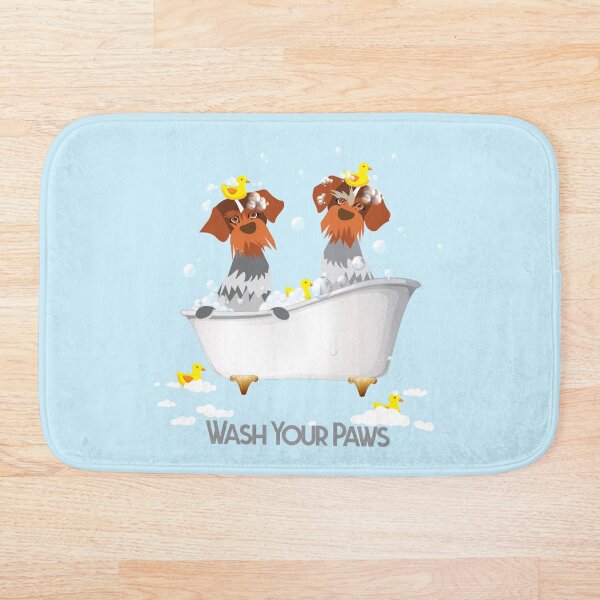 WASH YOUR PAWS Bath Mat