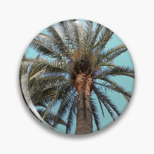 Item preview, Palmiers sur fond limpet shell designed and sold by AHELENE.