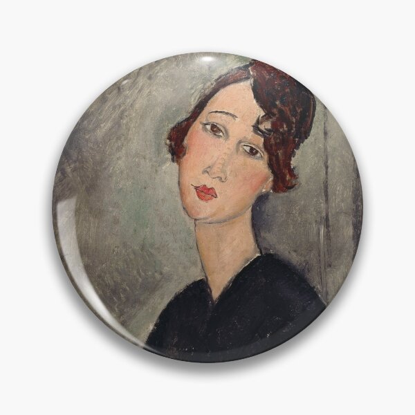 Item preview, Vintage Portrait painting by  Amedeo Modigliani (Italian, Livorno 1884–1920 Paris) designed and sold by Vintage Designs +.