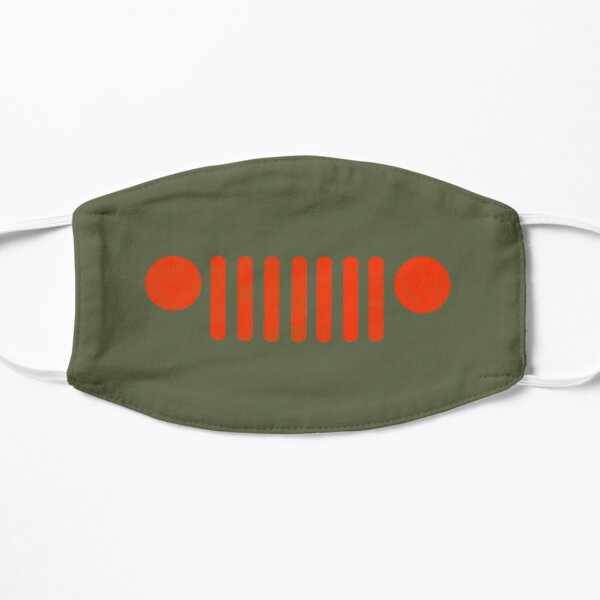 Jeep Grill Grunge Style Wrangler Rubicon Sahara Sport Rot Maske
