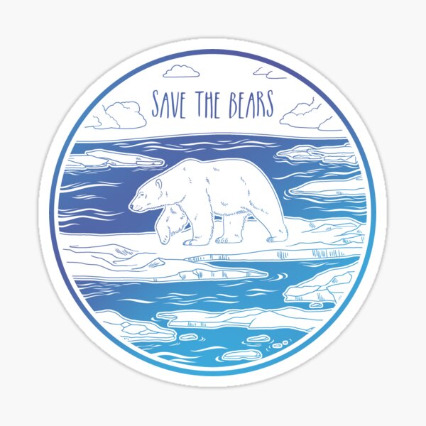 Save the Bears! Sticker