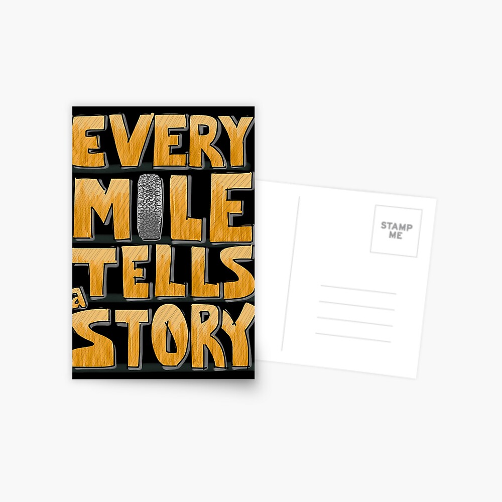 Tire in the Mile Postcard