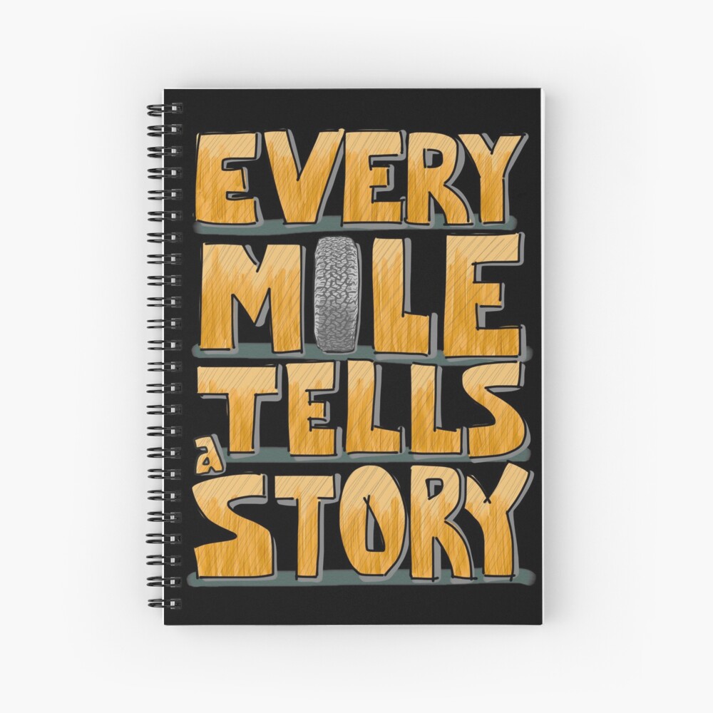 Tire in the Mile Spiral Notebook