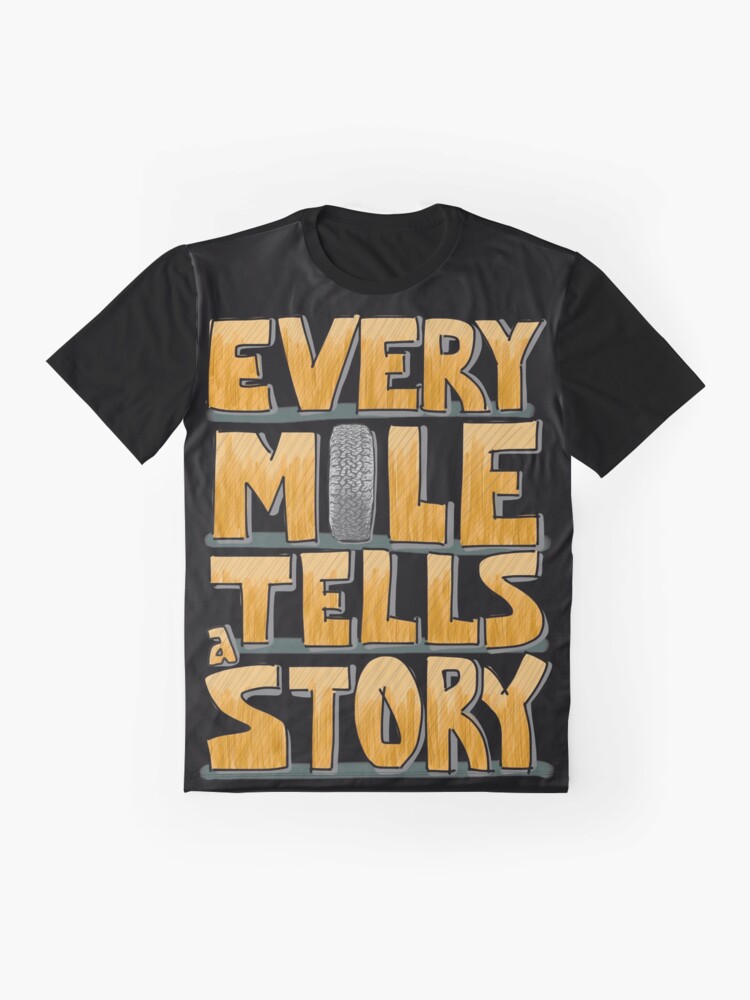 Alternate view of Tire in the Mile Graphic T-Shirt
