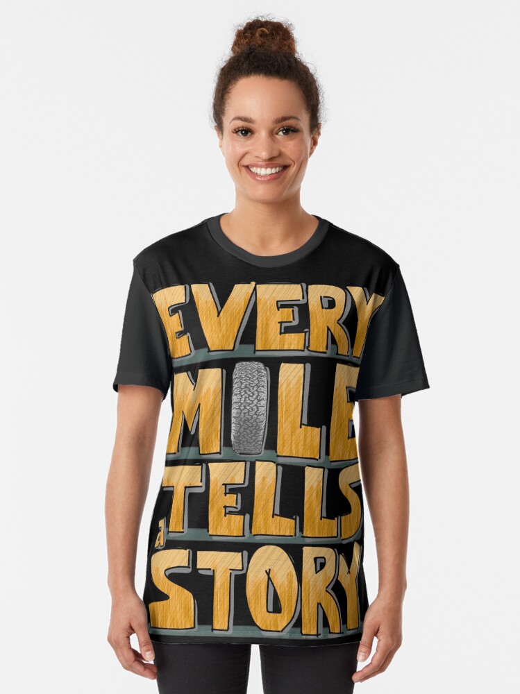 Alternate view of Tire in the Mile Graphic T-Shirt