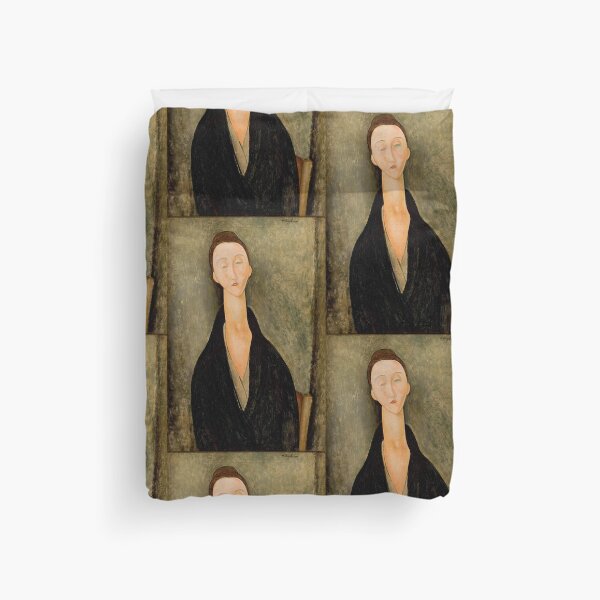 Item preview, Vintage Portrait painting by  Amedeo Modigliani (Italian, Livorno 1884–1920 Paris) designed and sold by Vintage Designs +.
