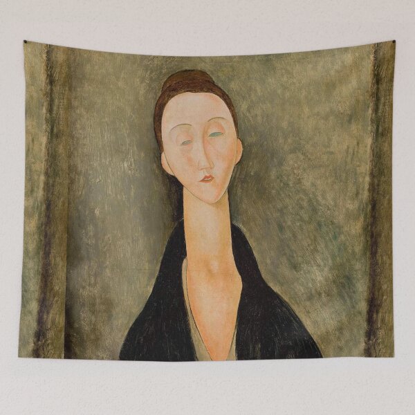 Item preview, Vintage Portrait painting by  Amedeo Modigliani (Italian, Livorno 1884–1920 Paris) designed and sold by Vintage Designs +.