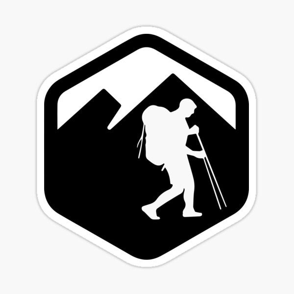 Trekking logo Pegatina