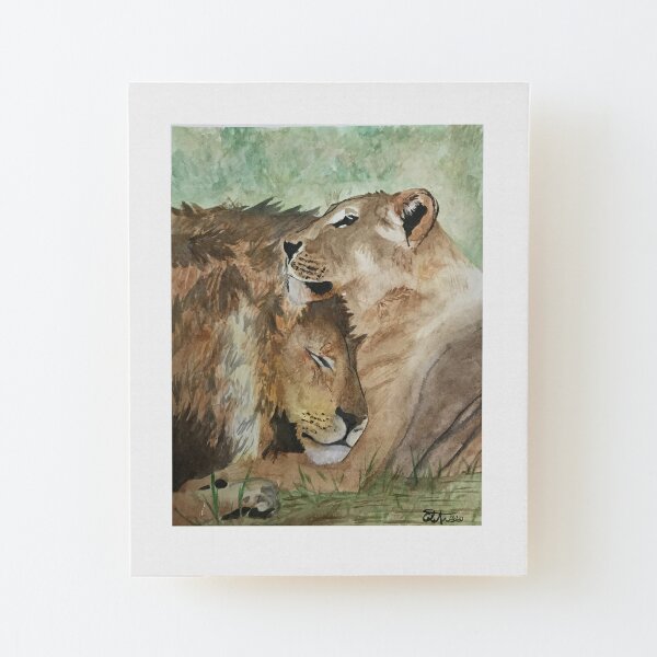 Lion And Lioness Wall Art Redbubble