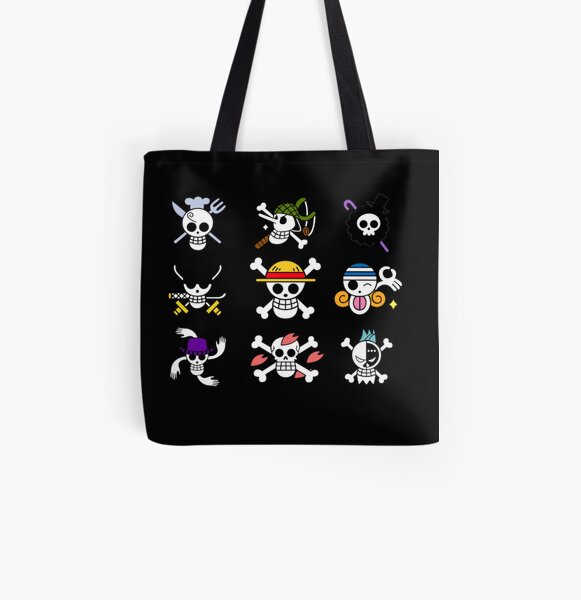 One Piece Logo Collection All Over Print Tote Bag