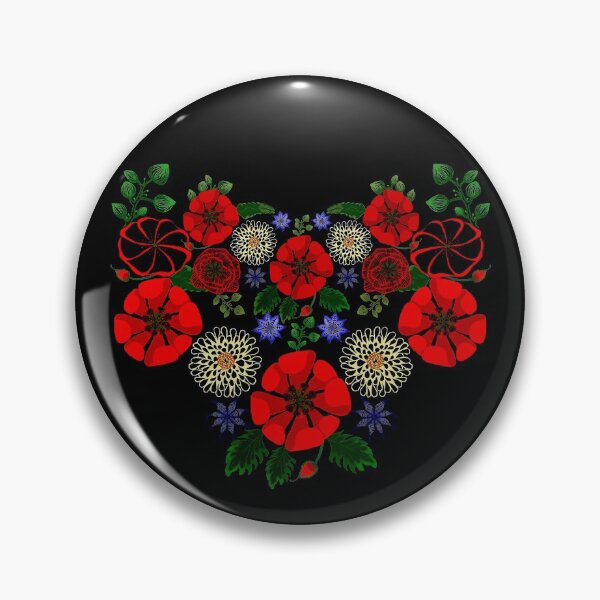 Item preview, Cute Floral Ukraine Retro Vintage Ukrainian Embroidery Vyshyvanka Style designed and sold by r-silver.