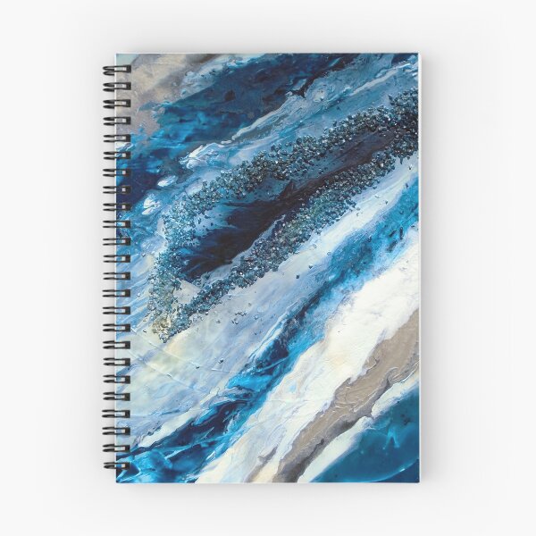 Item preview, Large Blue Geode Slice Painting by Holly Anderson  designed and sold by hollyanderson.
