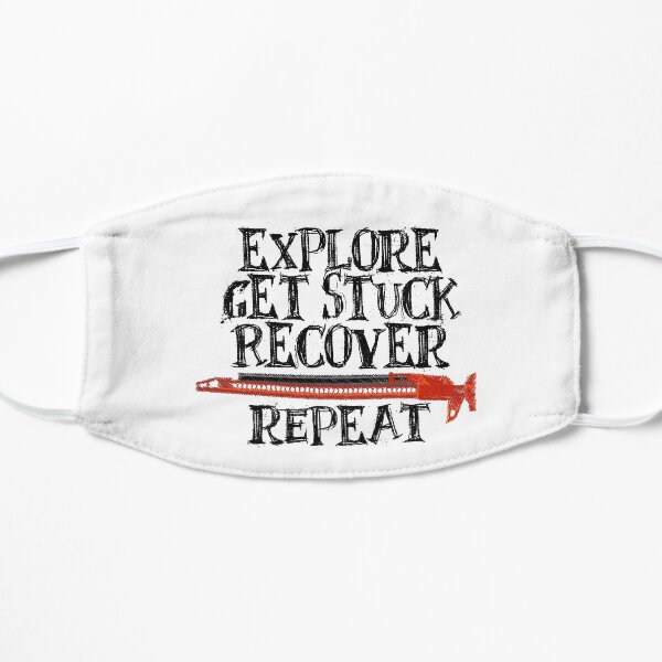 Explore, Get Stuck, Recover, Repeat Flat Mask