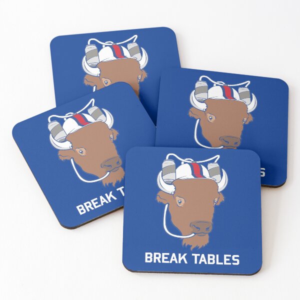 Item preview, Buffalo Bills Mafia Beer Helmet Design Break Tables designed and sold by Stayfrostybro.