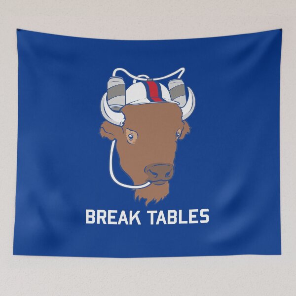 Item preview, Buffalo Bills Mafia Beer Helmet Design Break Tables designed and sold by Stayfrostybro.