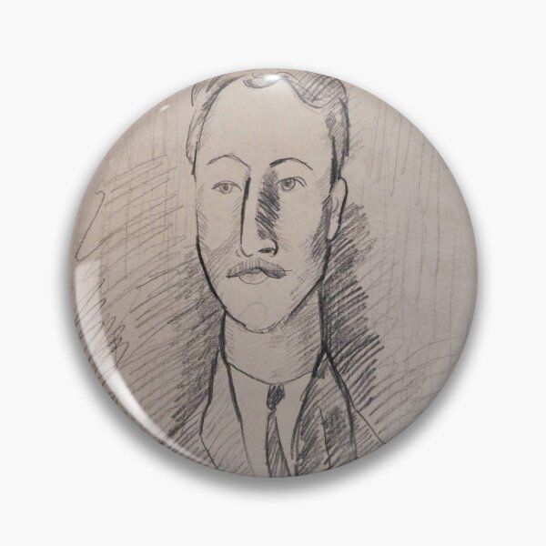 Item preview,  Vintage Portrait painting by  Amedeo Modigliani (Italian, Livorno 1884–1920 Paris) designed and sold by Vintage Designs +.