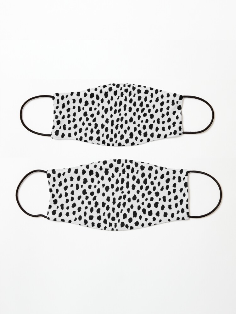 Alternate view of Dalmatian Spots (black/white) Mask