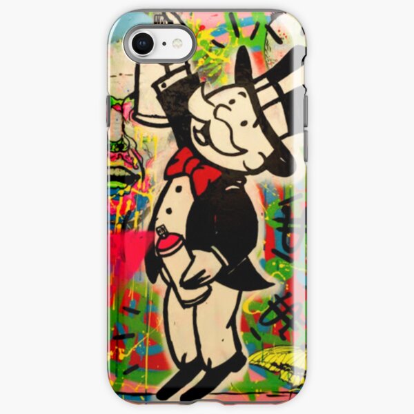 Master class of āMr. Monopolyā | Advertising Lifestyle copy of Banksy's work iPhone Tough Case