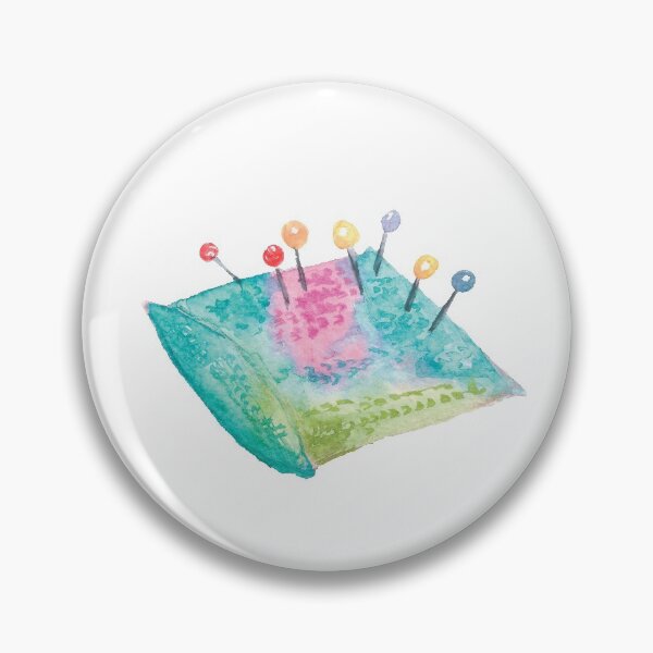 Item preview, watercolor Pin Cushion for needle craft designed and sold by raghda-s-m.