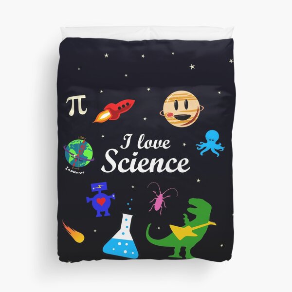 I Love Science Duvet Cover