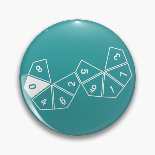 Item preview, Teal Unrolled D10 designed and sold by clarkstpress.