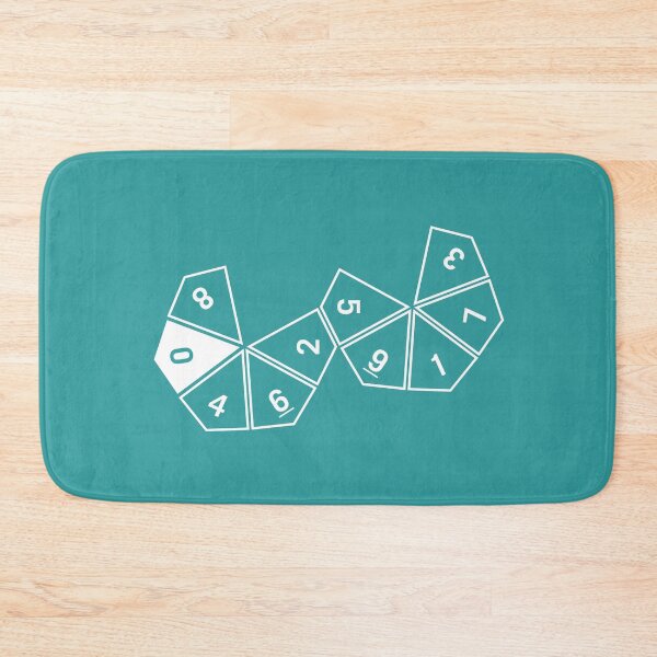 Item preview, Teal Unrolled D10 designed and sold by clarkstpress.