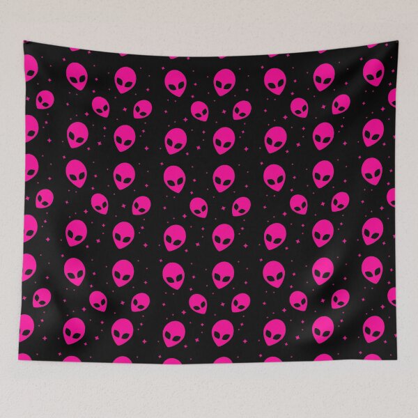 Item preview, Pink soft aesthetic alien pattern designed and sold by lipemo.