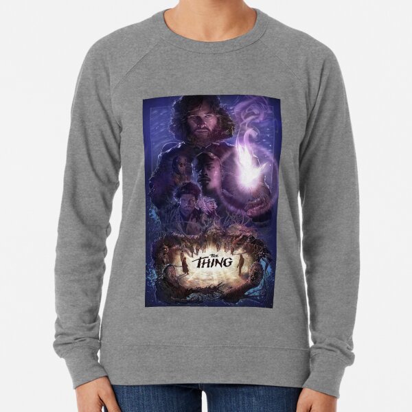 The Thing Movie Poster Lightweight Sweatshirt