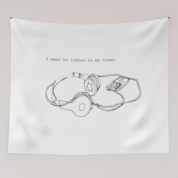 Item preview, I want to listen to my tunes. designed and sold by ArtbyAnnieGrant.