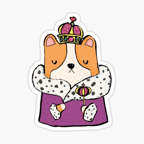 Queen Corgi Sticker