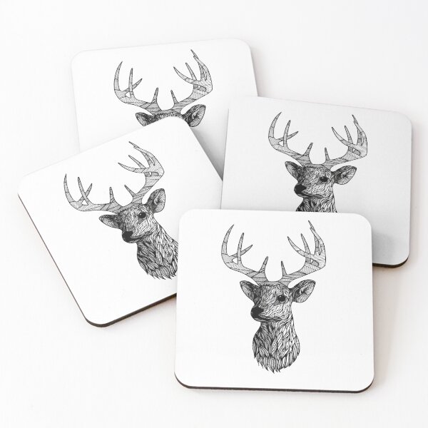 Item preview, Ornate Deer Head  designed and sold by archipelago-art.