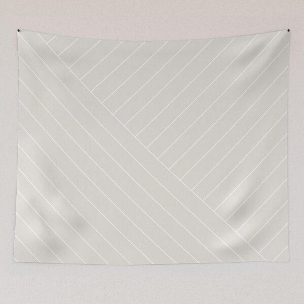Item preview, Abstract geometric lines beige designed and sold by Miss Striped.