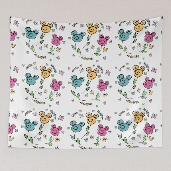 Item preview, White flower and garden festival print  designed and sold by TheDoodleFairy.