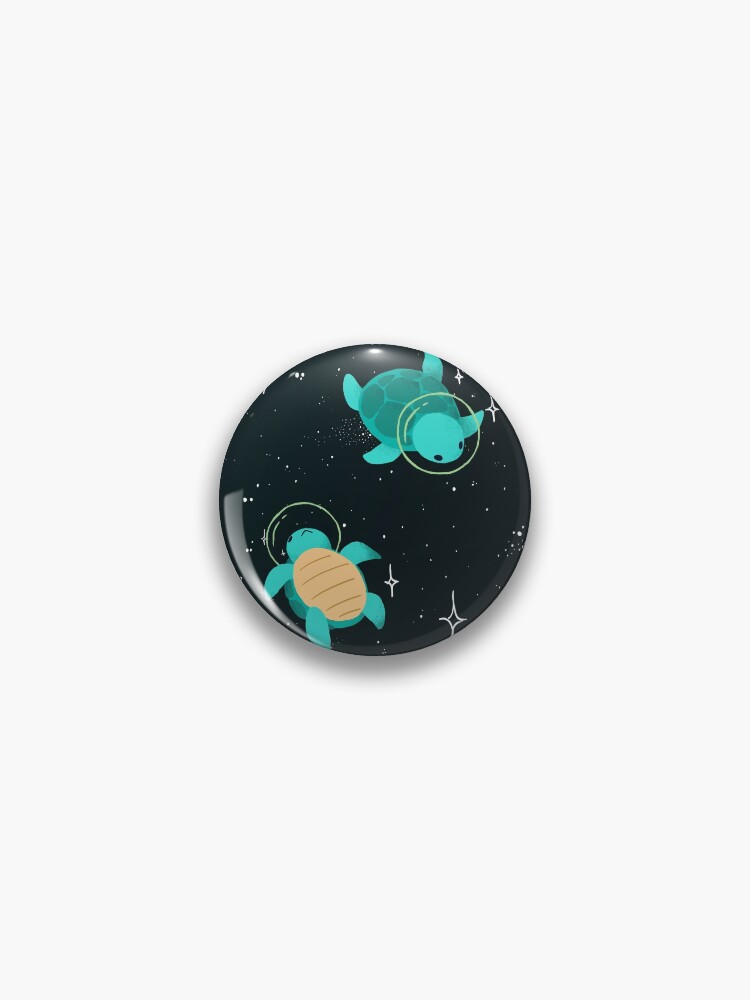 Thumbnail 1 of 3, Pin, Space Turtles designed and sold by Maike Vierkant.