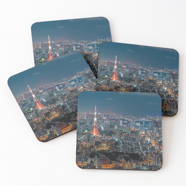 Item preview, Classic Tokyo Skyline at Night with Tokyo Tower designed and sold by Jordan McChesney.