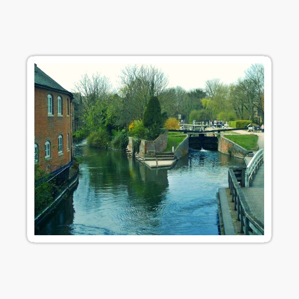 River Kennet and Lock Newbury Sticker